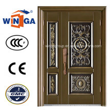 Pasillo exterior usando la puerta de cobre metálico de la seguridad de la entrada (W-STZ-02)